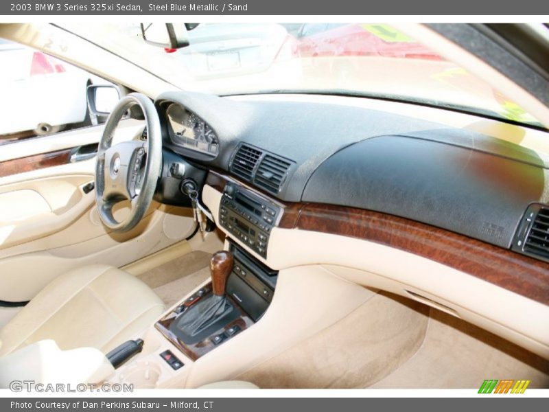 Steel Blue Metallic / Sand 2003 BMW 3 Series 325xi Sedan