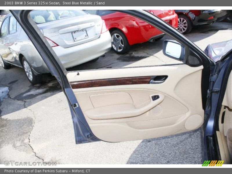 Steel Blue Metallic / Sand 2003 BMW 3 Series 325xi Sedan