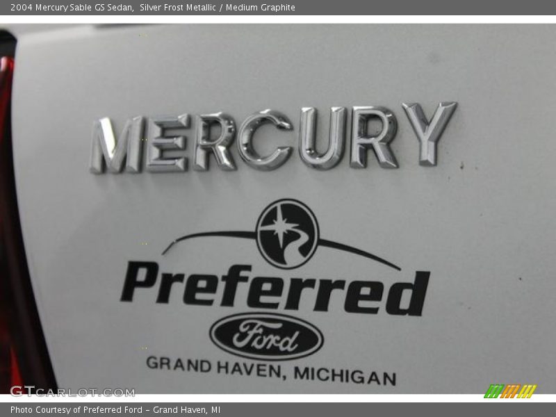 Silver Frost Metallic / Medium Graphite 2004 Mercury Sable GS Sedan