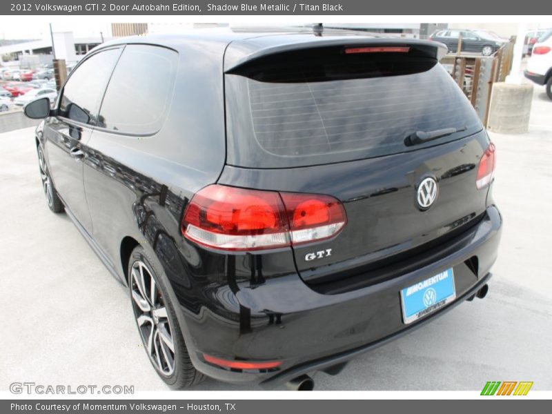 Shadow Blue Metallic / Titan Black 2012 Volkswagen GTI 2 Door Autobahn Edition