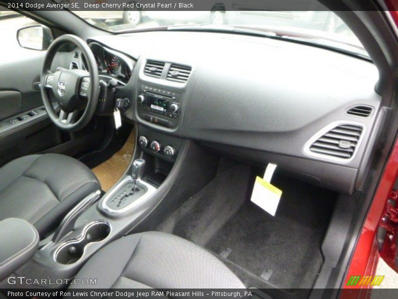 Deep Cherry Red Crystal Pearl / Black 2014 Dodge Avenger SE