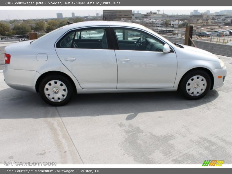 Reflex Silver Metallic / Pure Beige 2007 Volkswagen Jetta 2.5 Sedan