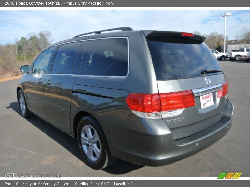Nimbus Gray Metallic / Ivory 2008 Honda Odyssey Touring