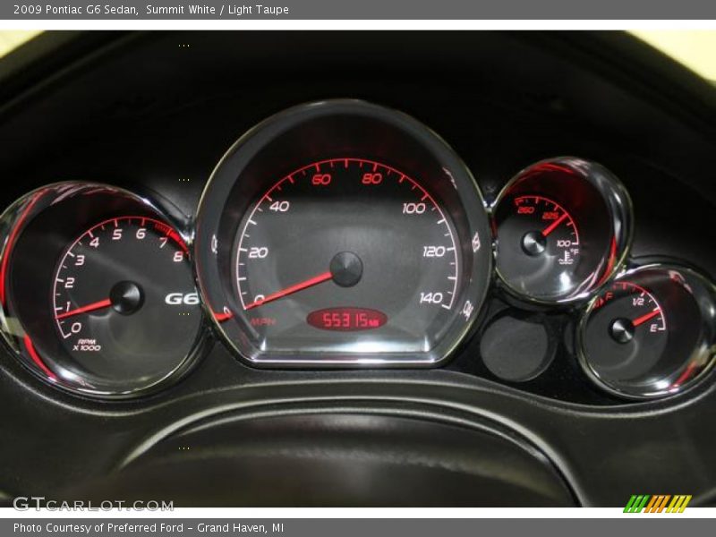 Summit White / Light Taupe 2009 Pontiac G6 Sedan