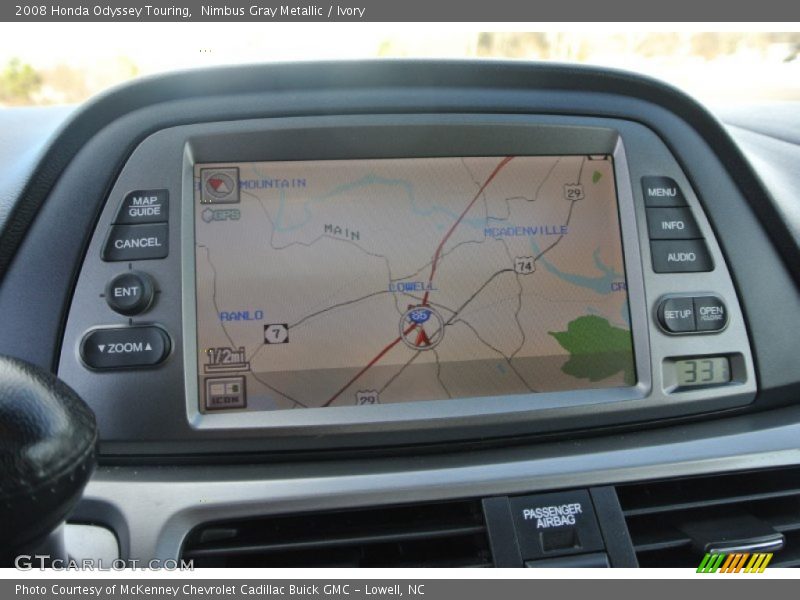 Nimbus Gray Metallic / Ivory 2008 Honda Odyssey Touring