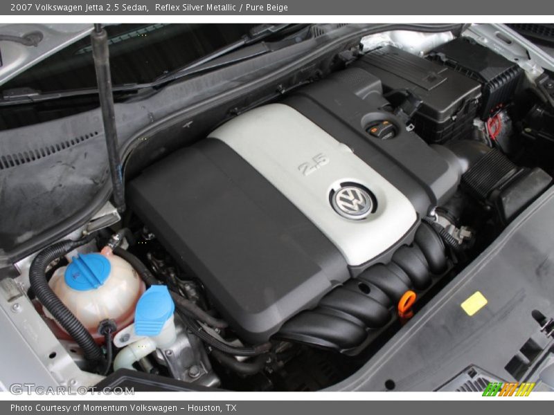 Reflex Silver Metallic / Pure Beige 2007 Volkswagen Jetta 2.5 Sedan