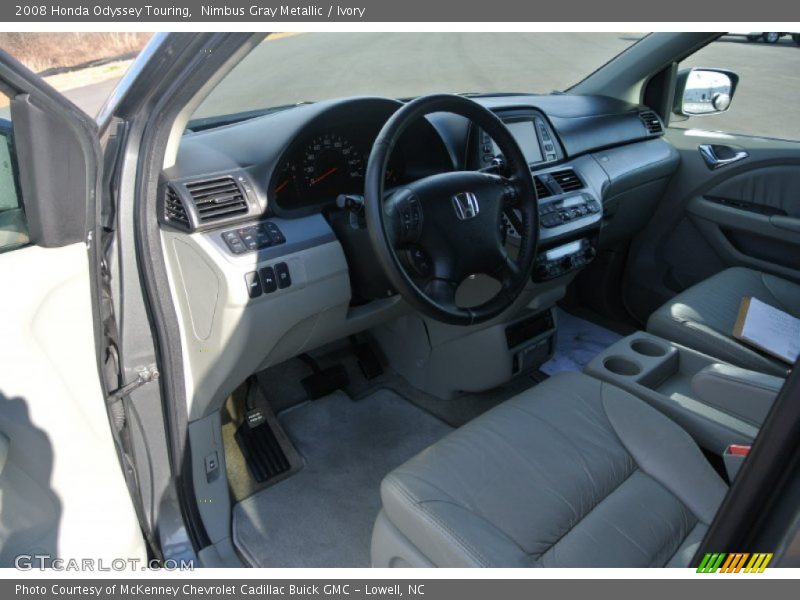 Nimbus Gray Metallic / Ivory 2008 Honda Odyssey Touring