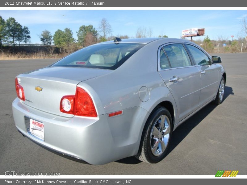 Silver Ice Metallic / Titanium 2012 Chevrolet Malibu LT