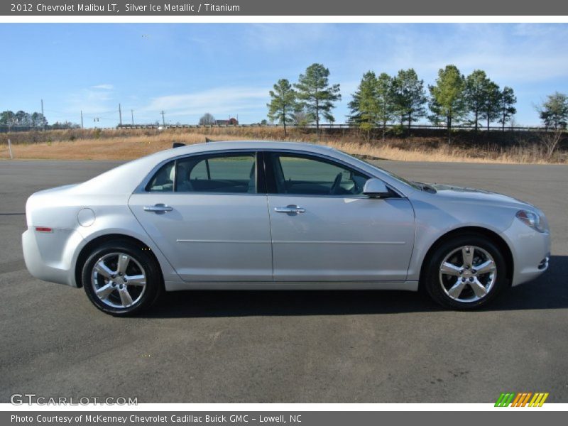 Silver Ice Metallic / Titanium 2012 Chevrolet Malibu LT