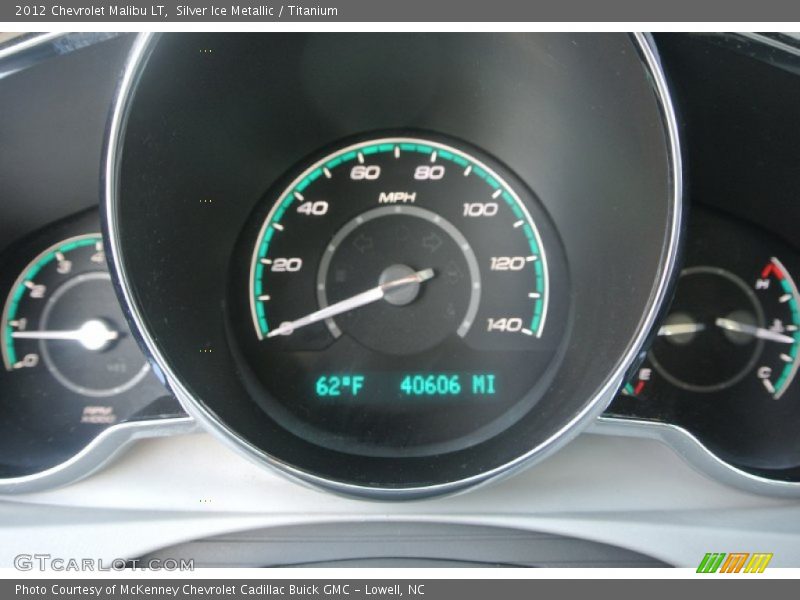 Silver Ice Metallic / Titanium 2012 Chevrolet Malibu LT
