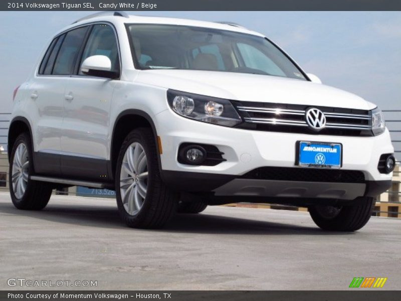 Candy White / Beige 2014 Volkswagen Tiguan SEL