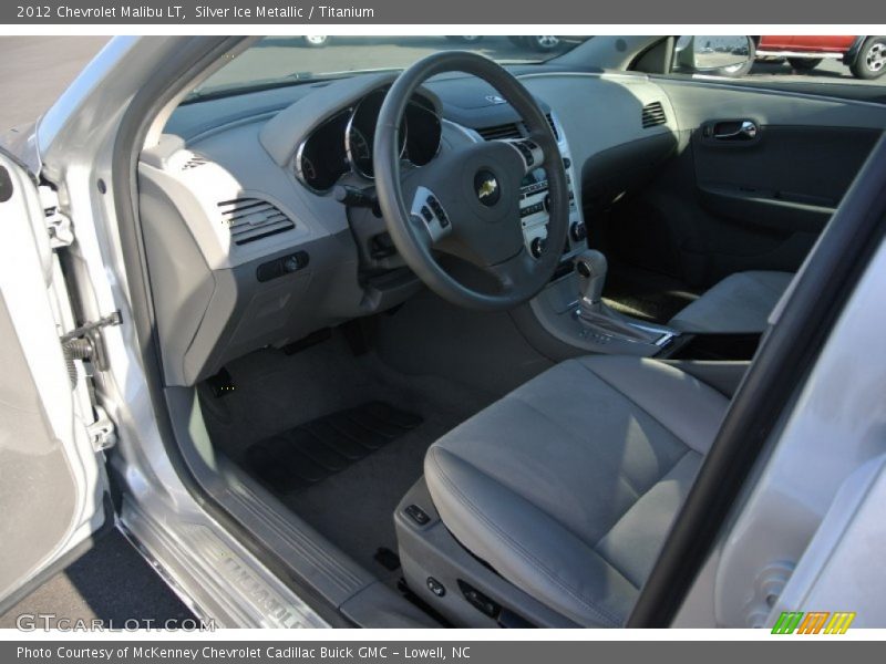 Silver Ice Metallic / Titanium 2012 Chevrolet Malibu LT
