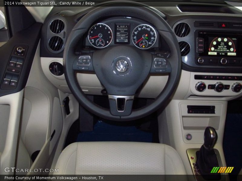 Candy White / Beige 2014 Volkswagen Tiguan SEL