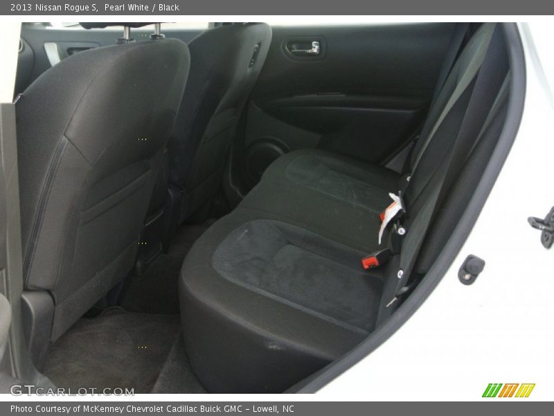 Pearl White / Black 2013 Nissan Rogue S