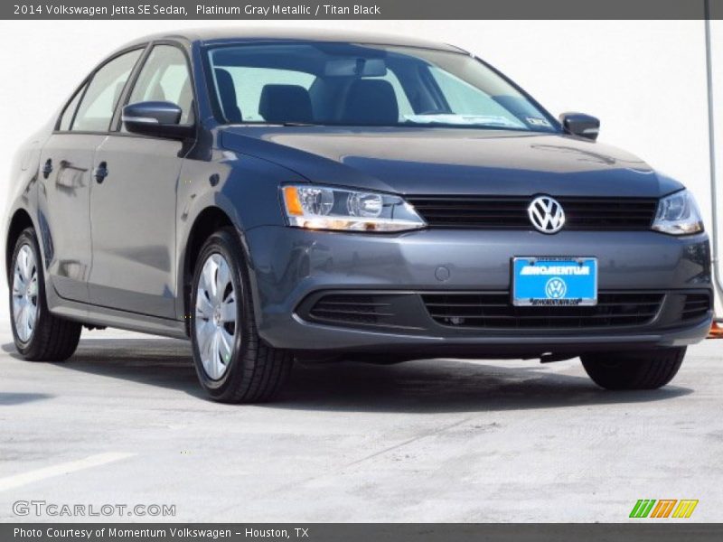 Platinum Gray Metallic / Titan Black 2014 Volkswagen Jetta SE Sedan