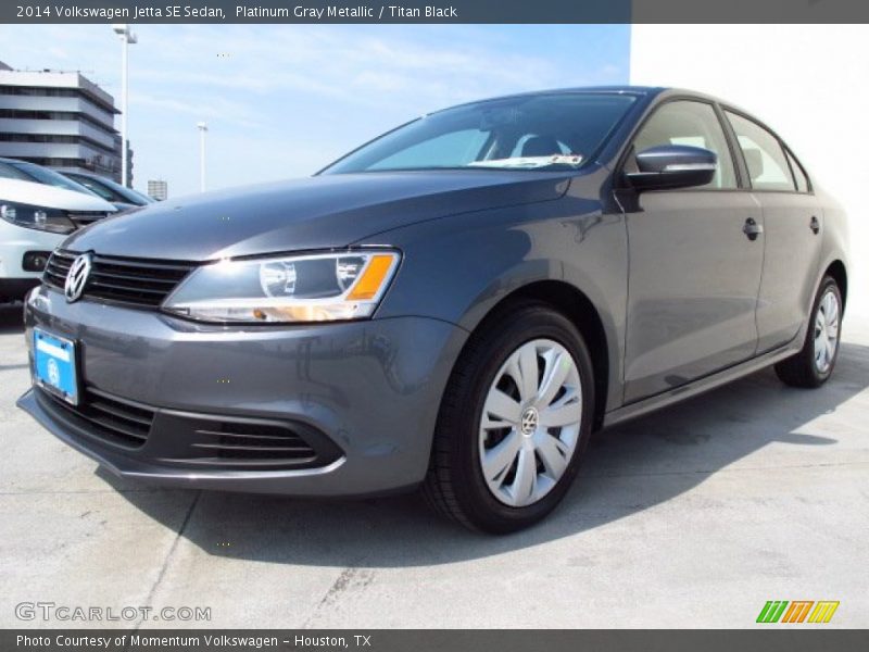 Platinum Gray Metallic / Titan Black 2014 Volkswagen Jetta SE Sedan