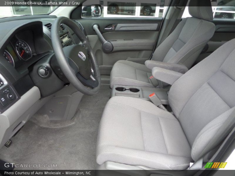 Taffeta White / Gray 2009 Honda CR-V LX