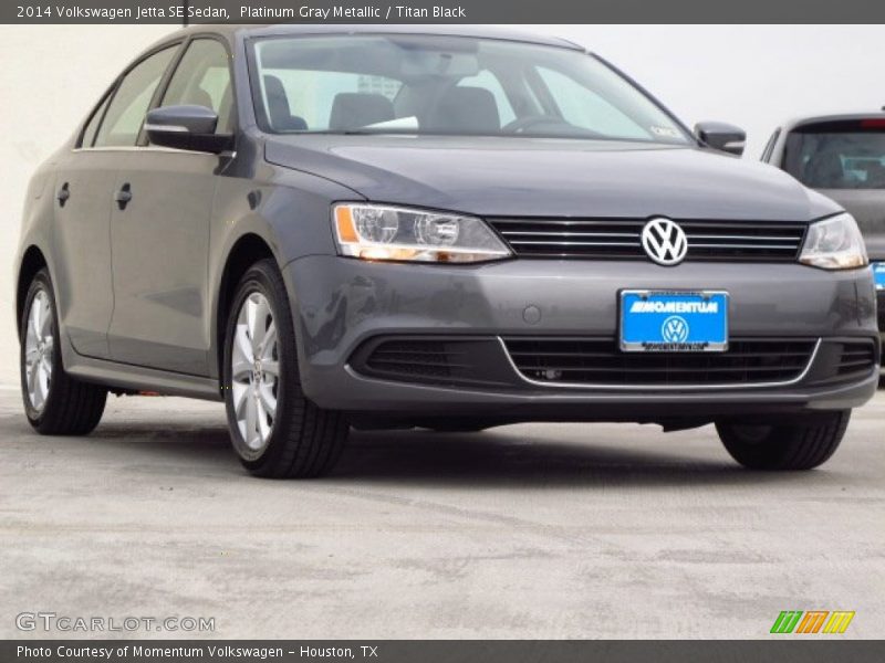 Platinum Gray Metallic / Titan Black 2014 Volkswagen Jetta SE Sedan