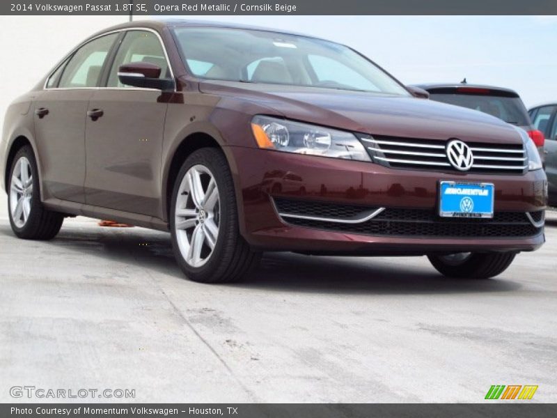 Opera Red Metallic / Cornsilk Beige 2014 Volkswagen Passat 1.8T SE