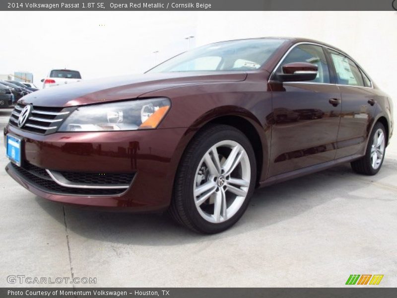 Opera Red Metallic / Cornsilk Beige 2014 Volkswagen Passat 1.8T SE