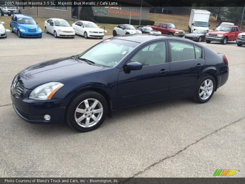 Majestic Blue Metallic / Cafe Latte 2005 Nissan Maxima 3.5 SL