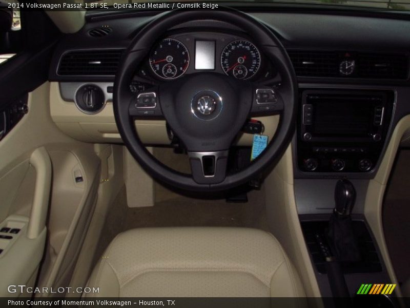 Opera Red Metallic / Cornsilk Beige 2014 Volkswagen Passat 1.8T SE
