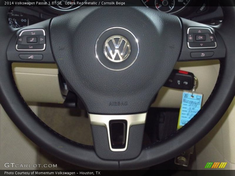 Opera Red Metallic / Cornsilk Beige 2014 Volkswagen Passat 1.8T SE
