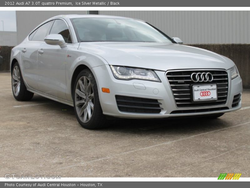 Ice Silver Metallic / Black 2012 Audi A7 3.0T quattro Premium