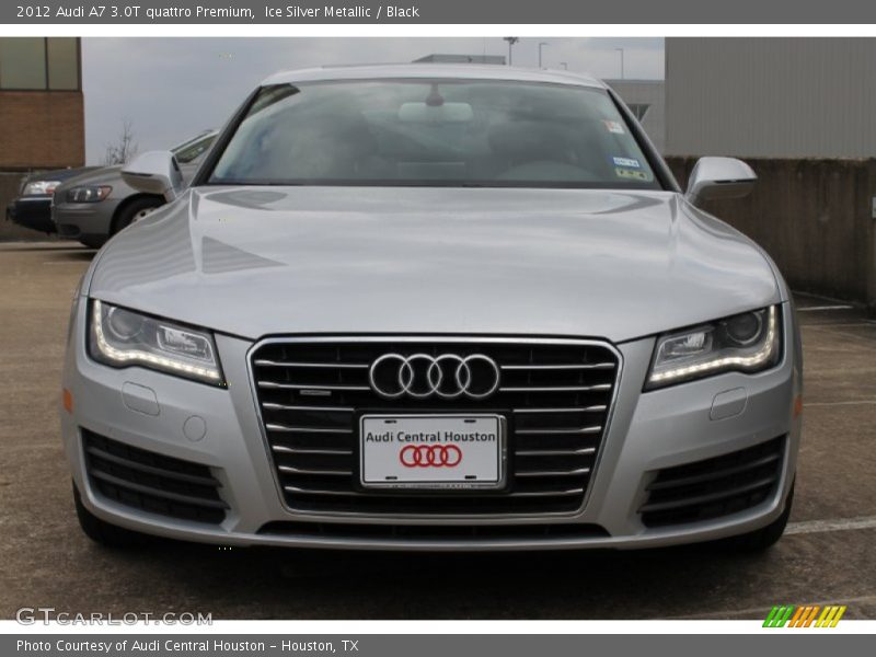 Ice Silver Metallic / Black 2012 Audi A7 3.0T quattro Premium