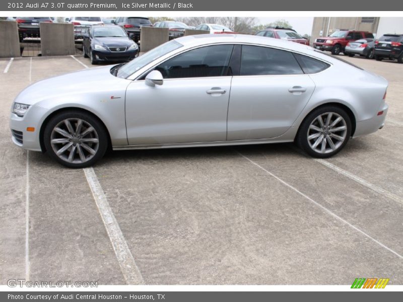 Ice Silver Metallic / Black 2012 Audi A7 3.0T quattro Premium