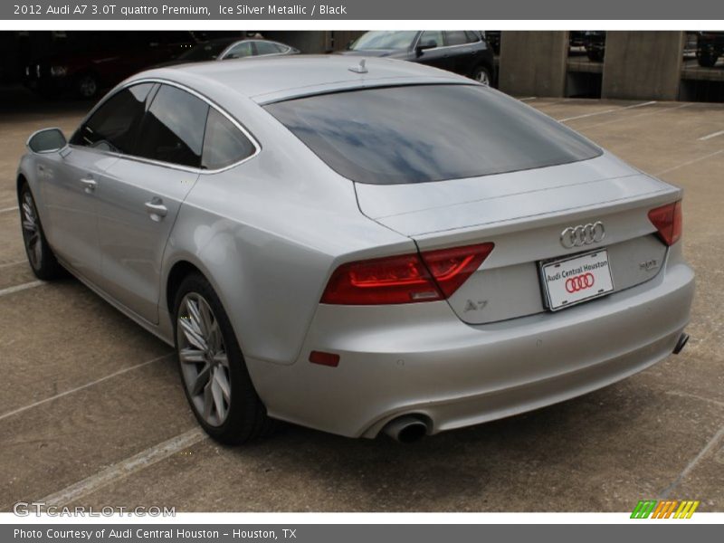 Ice Silver Metallic / Black 2012 Audi A7 3.0T quattro Premium