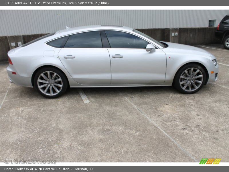 Ice Silver Metallic / Black 2012 Audi A7 3.0T quattro Premium