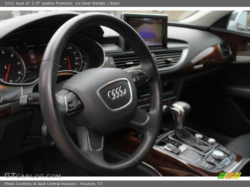 Ice Silver Metallic / Black 2012 Audi A7 3.0T quattro Premium