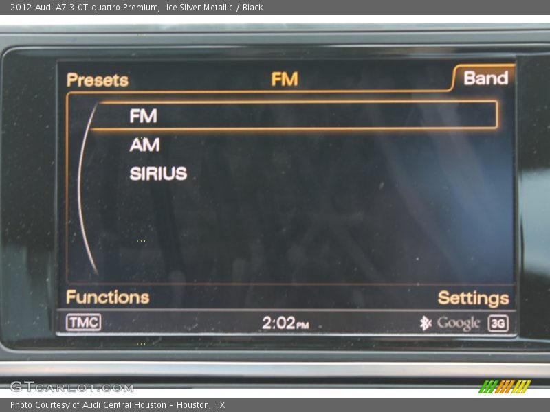 Ice Silver Metallic / Black 2012 Audi A7 3.0T quattro Premium