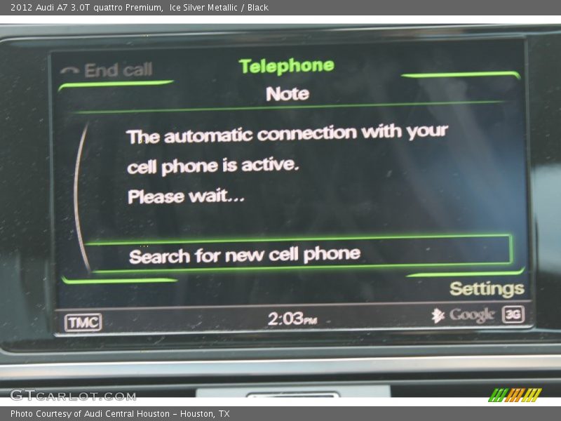 Ice Silver Metallic / Black 2012 Audi A7 3.0T quattro Premium