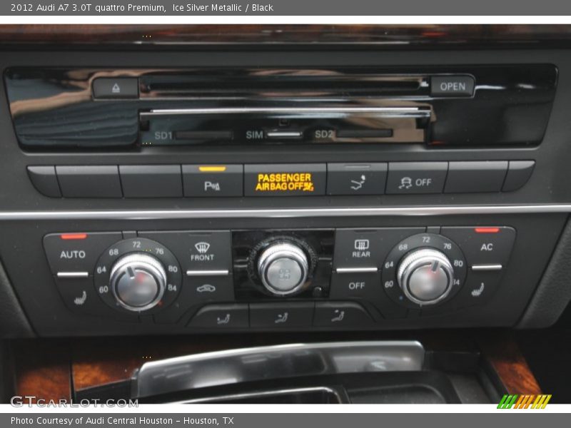 Ice Silver Metallic / Black 2012 Audi A7 3.0T quattro Premium