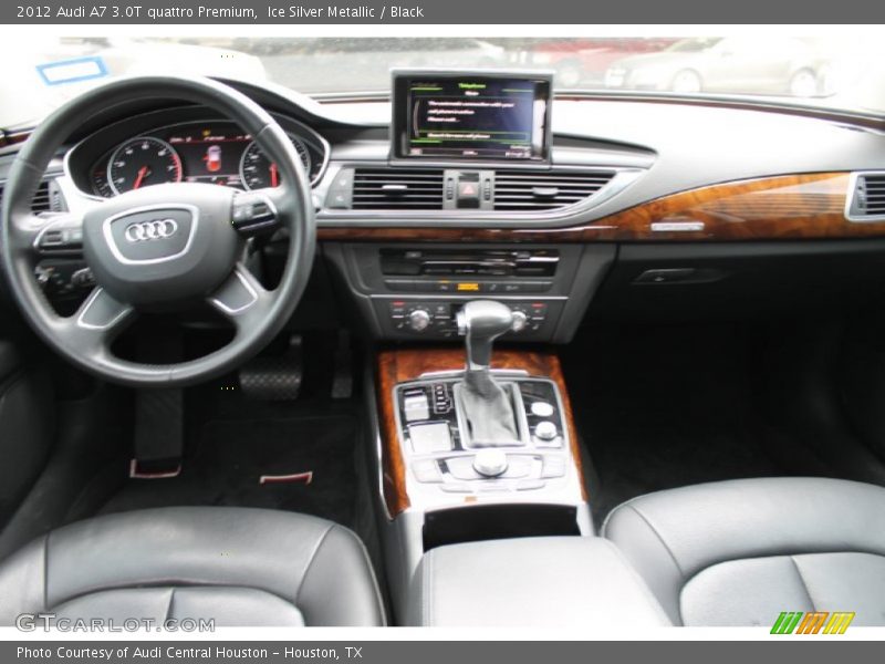 Ice Silver Metallic / Black 2012 Audi A7 3.0T quattro Premium