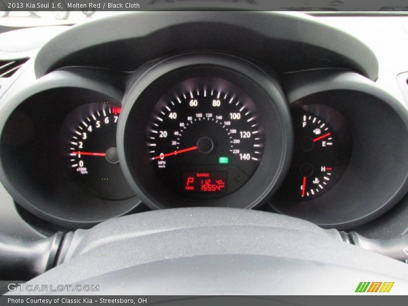Molten Red / Black Cloth 2013 Kia Soul 1.6