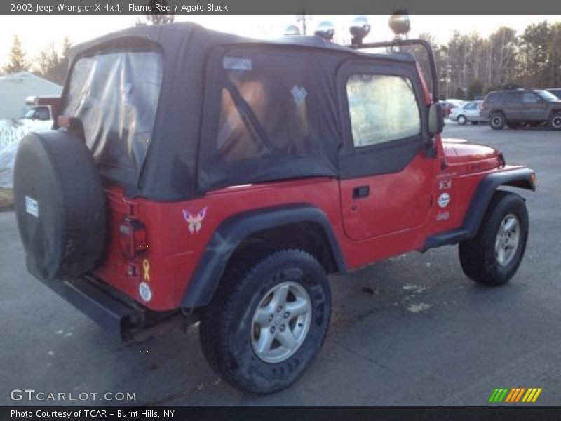 Flame Red / Agate Black 2002 Jeep Wrangler X 4x4