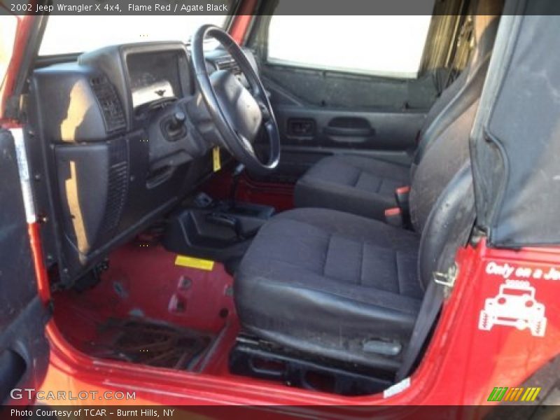 Flame Red / Agate Black 2002 Jeep Wrangler X 4x4
