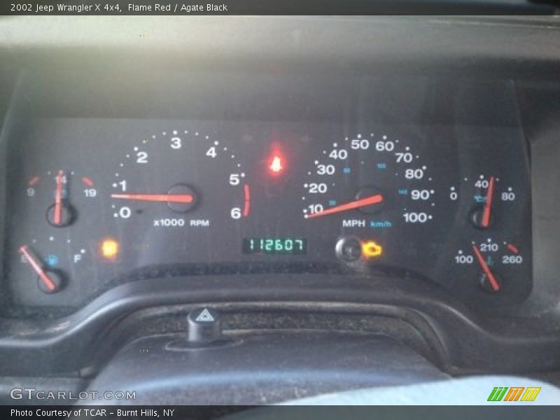 Flame Red / Agate Black 2002 Jeep Wrangler X 4x4
