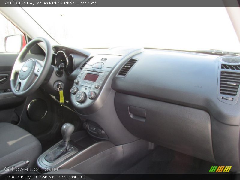 Molten Red / Black Soul Logo Cloth 2011 Kia Soul +