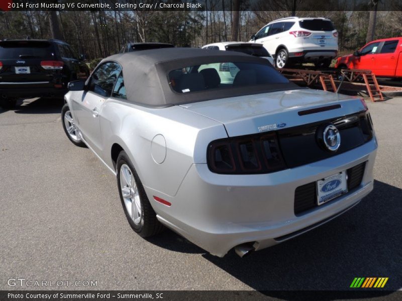 Sterling Gray / Charcoal Black 2014 Ford Mustang V6 Convertible