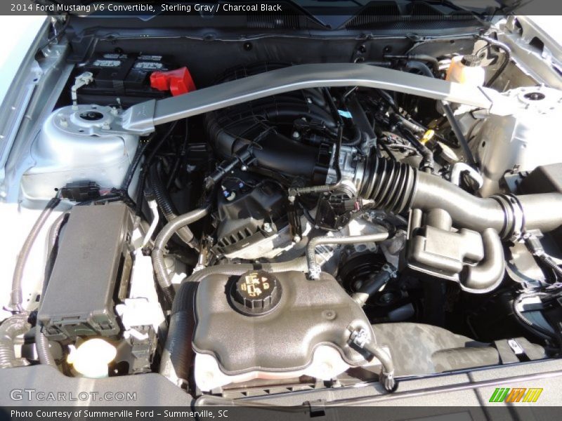 Sterling Gray / Charcoal Black 2014 Ford Mustang V6 Convertible