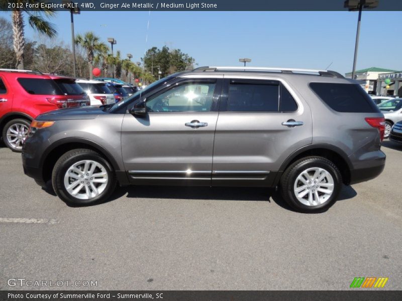 Ginger Ale Metallic / Medium Light Stone 2012 Ford Explorer XLT 4WD