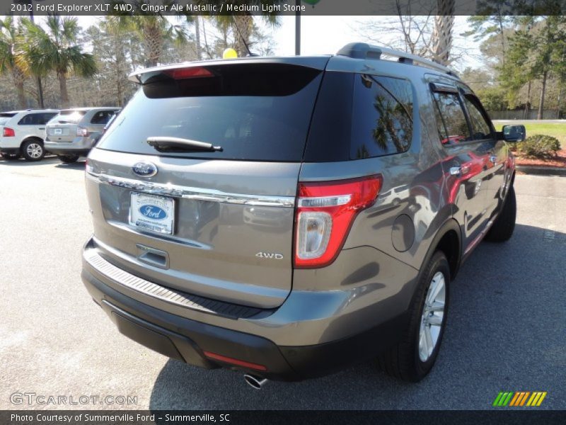 Ginger Ale Metallic / Medium Light Stone 2012 Ford Explorer XLT 4WD