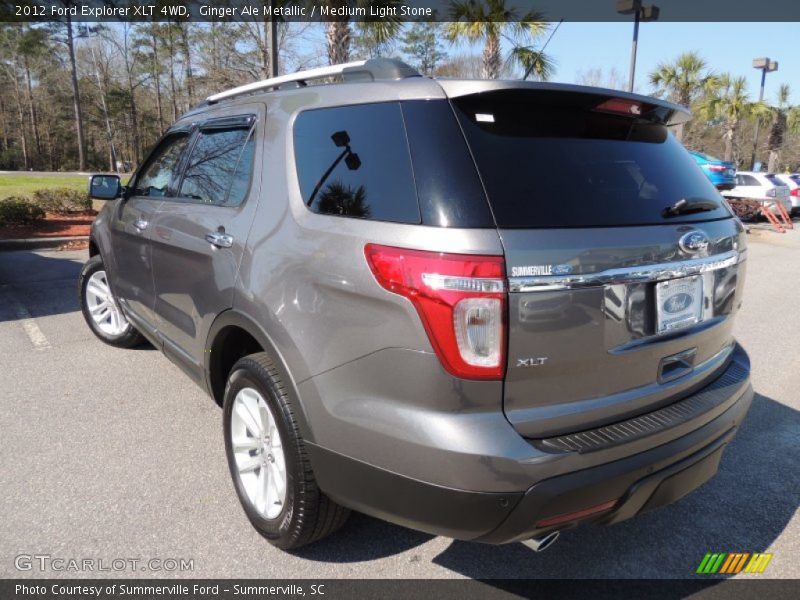Ginger Ale Metallic / Medium Light Stone 2012 Ford Explorer XLT 4WD