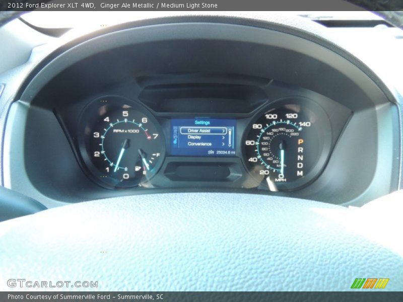 Ginger Ale Metallic / Medium Light Stone 2012 Ford Explorer XLT 4WD