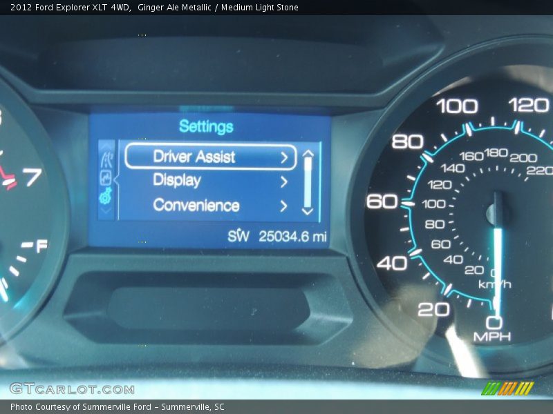 Ginger Ale Metallic / Medium Light Stone 2012 Ford Explorer XLT 4WD