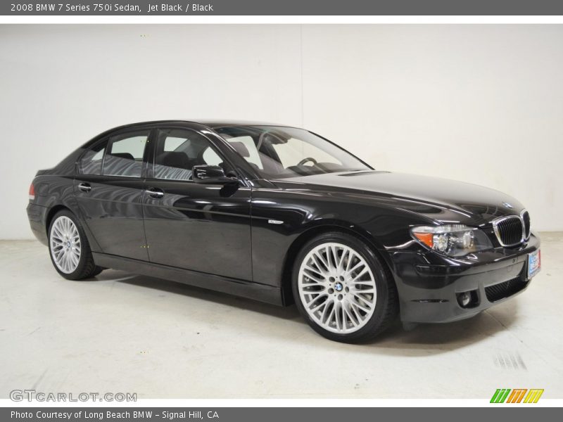 Jet Black / Black 2008 BMW 7 Series 750i Sedan